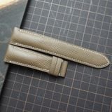  Dây da bò Epsom màu nâu chỉ trắng (Size:22-20mm) 