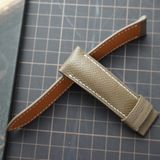  Dây da bò Epsom màu nâu chỉ trắng (Size:22-20mm) 