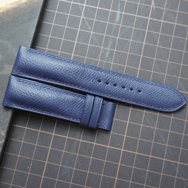  Dây da bò Epsom xanh navy (Size:22-20mm) 