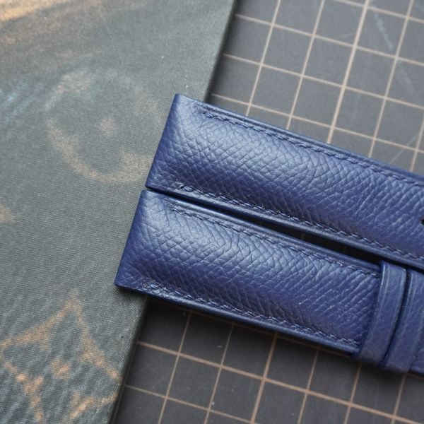  Dây da bò Epsom xanh navy (Size:22-20mm) 