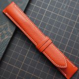  Dây da bò Epsom màu đỏ chỉ trắng (Size:22-20mm) 