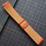  Dây da bò Epsom màu đỏ chỉ trắng (Size:22-20mm) 