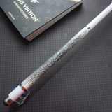  Bọc cơ da kì đà màu trắng đen cho chuôi Cuetec 