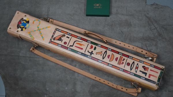  Bao cơ bida chủ đề Thần Horus Ai Cập Cue Case - Hard - 3x5 