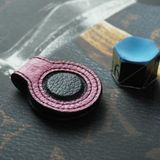  Kẹp lơ bida tròn da bò màu hồng đen 