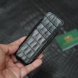  Bao da Xor (da cá sấu Alligator nhập Pháp đen) 