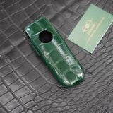  Bao da Xor (da cá sấu Alligator nhập Pháp xanh lá) 
