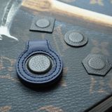  Kẹp lơ bida da bò màu xanh navy và xám 