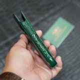  Bao da Xor (da cá sấu Alligator nhập Pháp xanh lá) 
