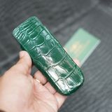  Bao da Xor (da cá sấu Alligator nhập Pháp xanh lá) 