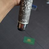  Bọc cơ bida da kì đà trắng đen cho chuôi cơ Custom 