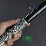  Bọc cơ bida da kì đà trắng đen cho chuôi cơ Custom 