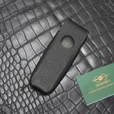  Bao da Xor có nắp (da bê Togo đen nhập Pháp) 