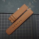  Dây da bò togo màu nâu gold cho đồng hồ theo yêu cầu 