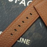  Dây da bò togo màu nâu gold cho đồng hồ theo yêu cầu 