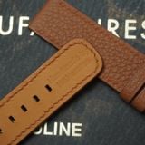  Dây da bò togo màu nâu gold cho đồng hồ theo yêu cầu 