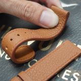  Dây da bò togo màu nâu gold cho đồng hồ theo yêu cầu 