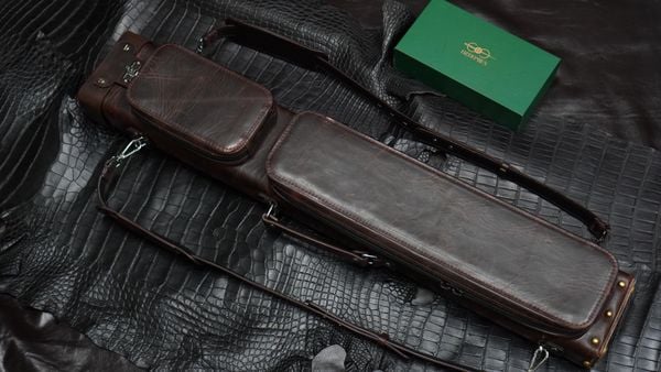  Bao cơ bò sáp nâu đỏ H&Homies Cue Case - Hard - 3x5 