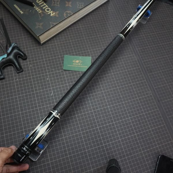  Bọc cơ da cá mập màu đen cho chuôi Mezz Cues 