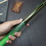  Bọc cơ da kì đà màu xanh lá cho chuôi Custom 
