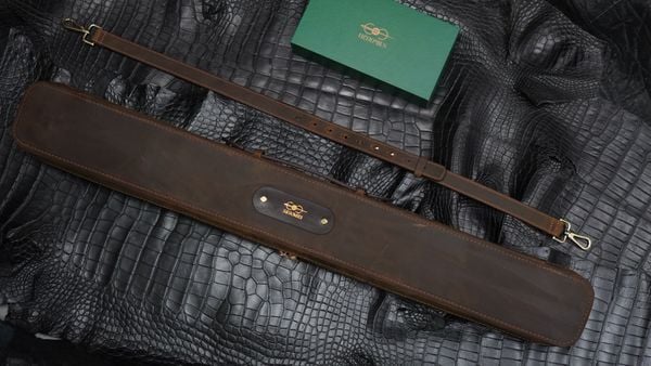  Bao cơ bida da bò sáp Waxy Leather Cue Case - Soft - 1x2 