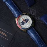  Dây đồng hồ cá sấu Alligator màu xanh navy cho đồng hồ BULOVA 