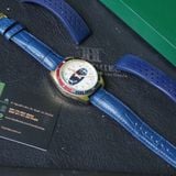  Dây đồng hồ cá sấu Alligator màu xanh navy cho đồng hồ BULOVA 