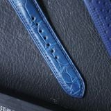  Dây đồng hồ cá sấu Alligator màu xanh navy cho đồng hồ BULOVA 