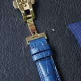  Dây đồng hồ cá sấu Alligator màu xanh navy cho đồng hồ BULOVA 