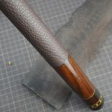  Bọc cơ da bò togo màu nâu cho chuôi Custom 