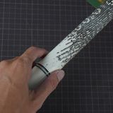  Bọc cơ da kì đà trắng đen cho chuôi Peri 