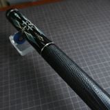  Bọc cơ da kì đà màu đen cho chuôi Custom 