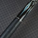  Bọc cơ da kì đà màu đen cho chuôi Custom 