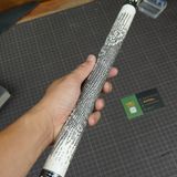  Bọc cơ da kì đà trắng đen cho chuôi Dufferin 