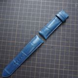  Dây đồng hồ da cá sấu Alligator màu xanh Navy 