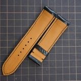  Dây đồng hồ cá sấu Alligator màu đen 
