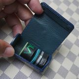  Hộp lơ tròn da kỳ đà xanh dương 