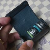  Hộp lơ tròn da kỳ đà đen 