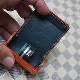  Hộp lơ tròn da kỳ đà cam 