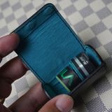  Hộp lơ tròn da bò đen trơn 