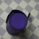  Hộp lơ tròn da bò tím 