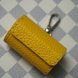  Hộp lơ tròn da bò vàng 