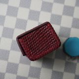  Hộp lơ vuông da kỳ đà đỏ 