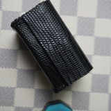  Hộp lơ vuông da kỳ đà đen 