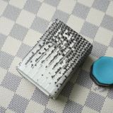  Hộp lơ vuông da kỳ đà trắng vân 