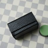  Hộp lơ vuông da bò đen 