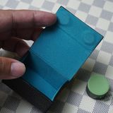  Hộp lơ vuông da bò đen 