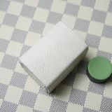  Hộp lơ vuông da bò trắng 