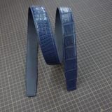  Thắt lưng da cá sấu Alligator (xanh navy) 