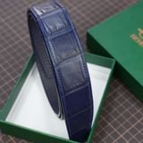  Thắt lưng da cá sấu Alligator (xanh navy) 